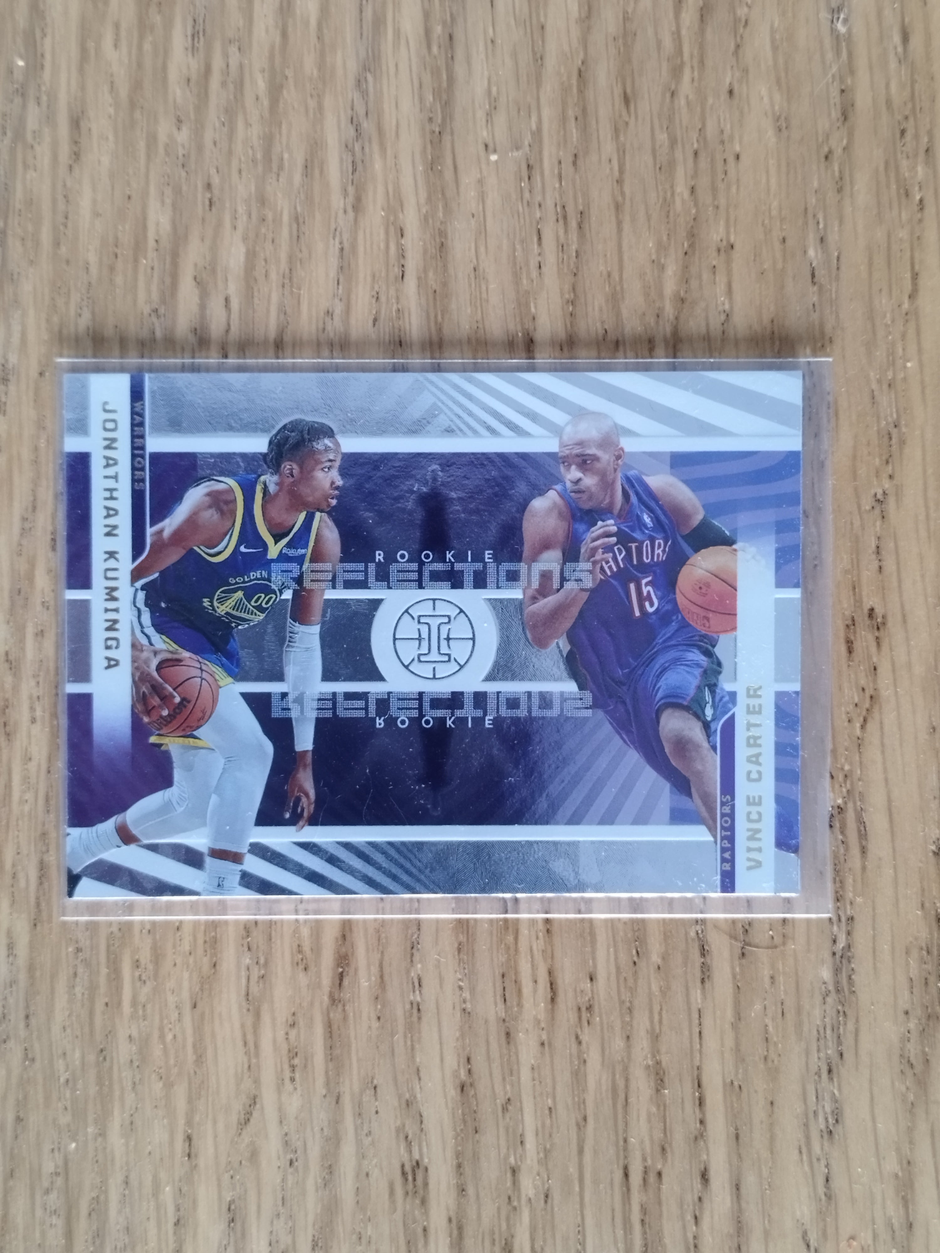 Jonathan Kuminga & Vince Carter — 2021-22 Panini Illusions Rookie Reflections #8