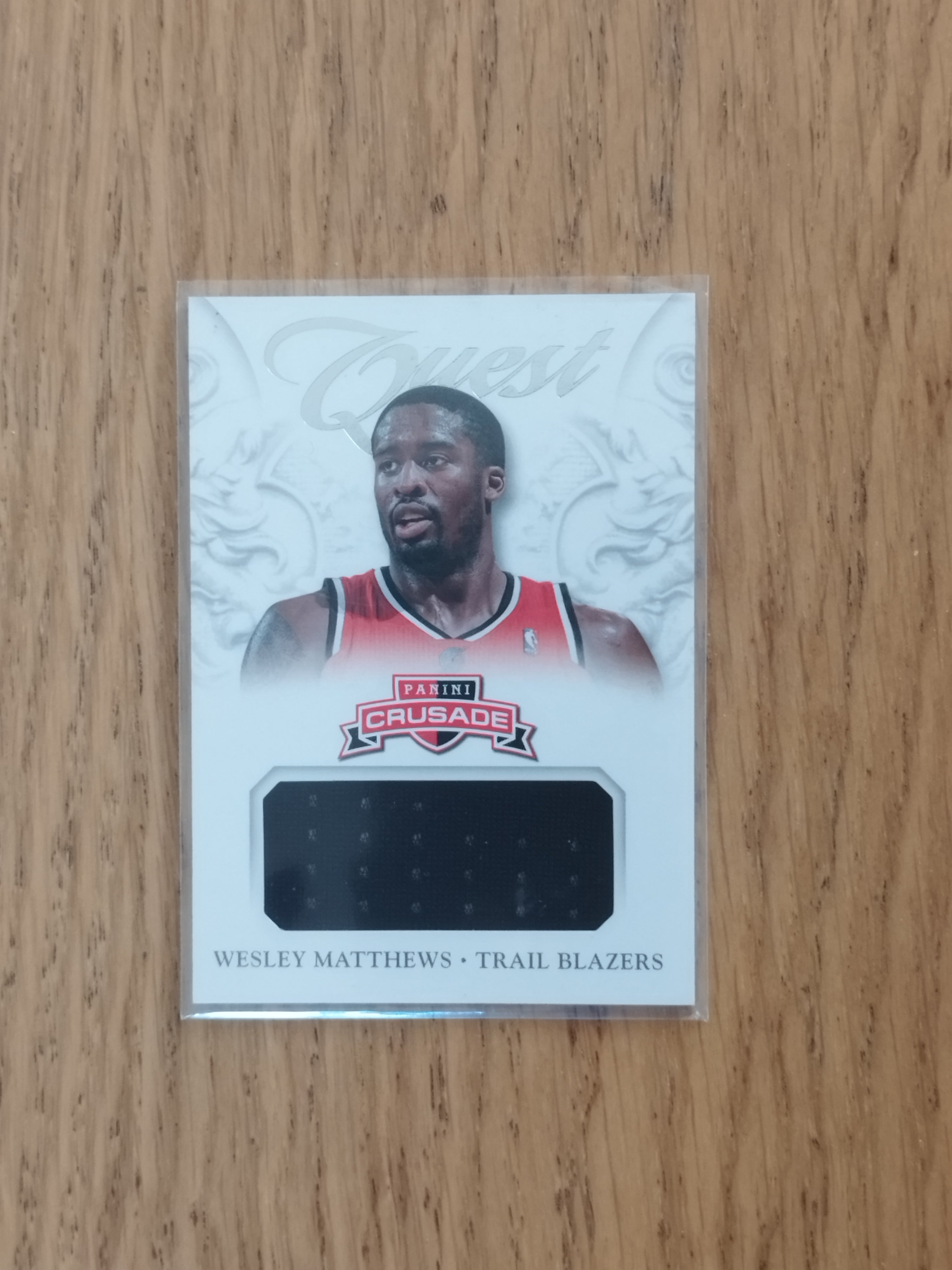 2012-13 Panini Crusade — Quest Memorabilia #18 — Wesley Matthews
