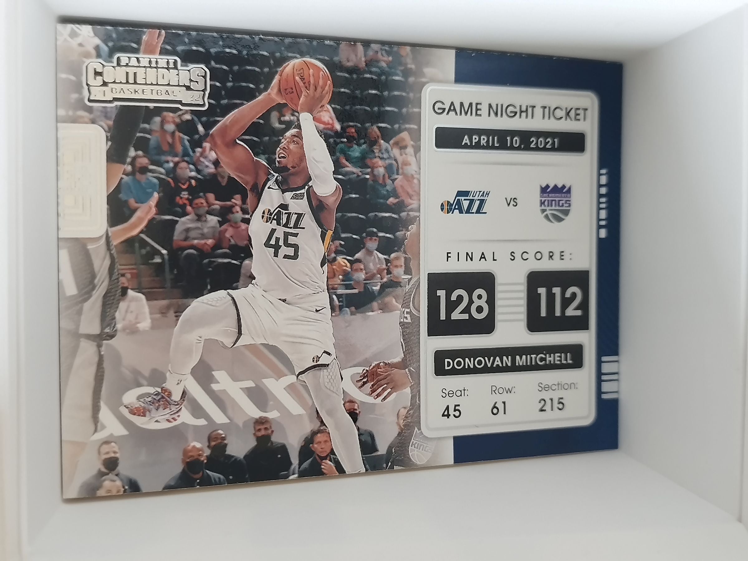 2021-22 Panini Contenders · Game Night Ticket #5 · Donovan Mitchell