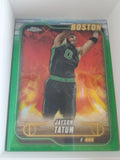 Jayson Tatum Green Refractor — 2024-25 Topps Chrome #51
