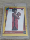 2021-22 Panini Donruss Optic Gold Prizm Rated Rookie Jalen Green #159 /10