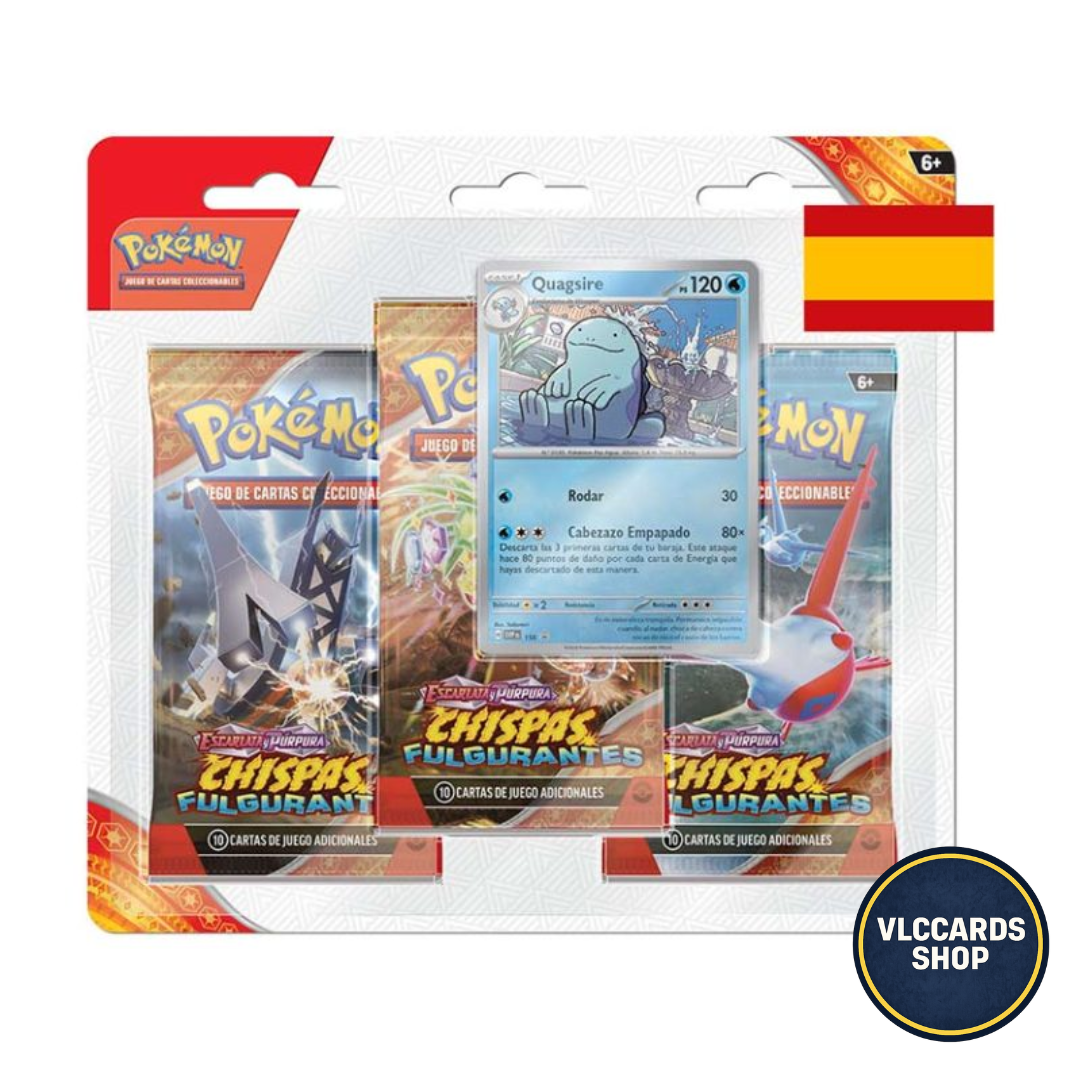 Pokémon Chispas Fulgurantes Blister 3 Sobres Español