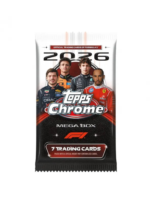 2026 Topps Chrome Formula 1 Mega Box · 6 sobres - foto 2