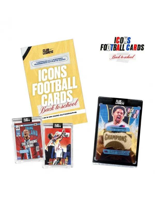 2026 Club Legacyz Icons Back to School 5th Edition Soccer Mini Box · 10 cartas - foto 3