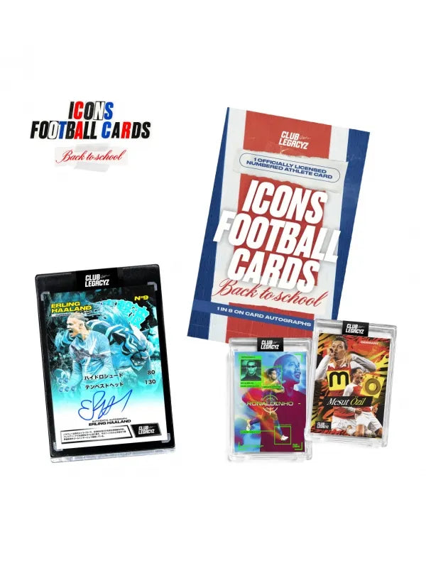 2026 Club Legacyz Icons Back to School 5th Edition Soccer Mini Box · 10 cartas - foto 2