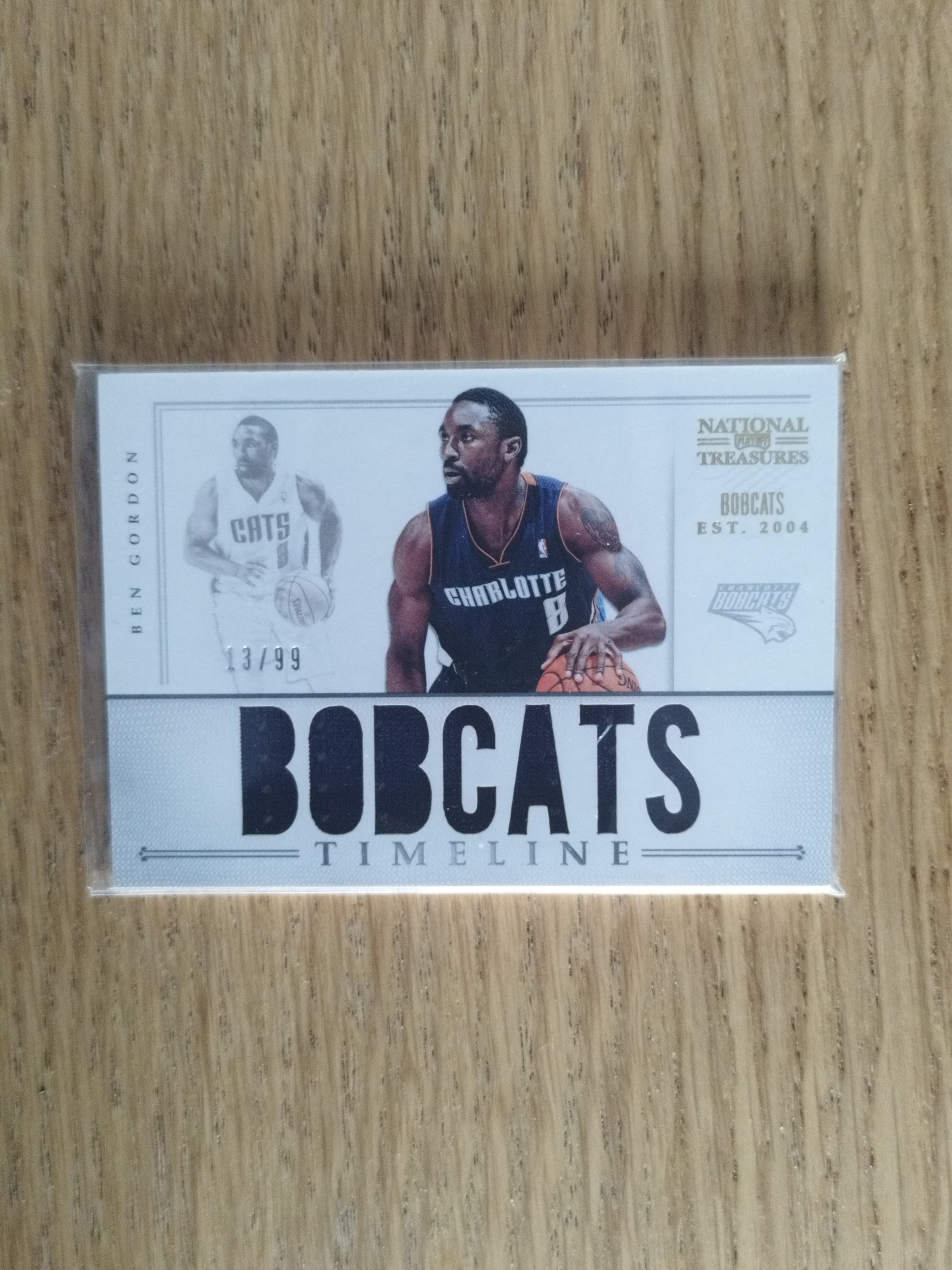 Ben Gordon 2012-13 Panini National Treasures Timeline Custom Team Nicknames /99