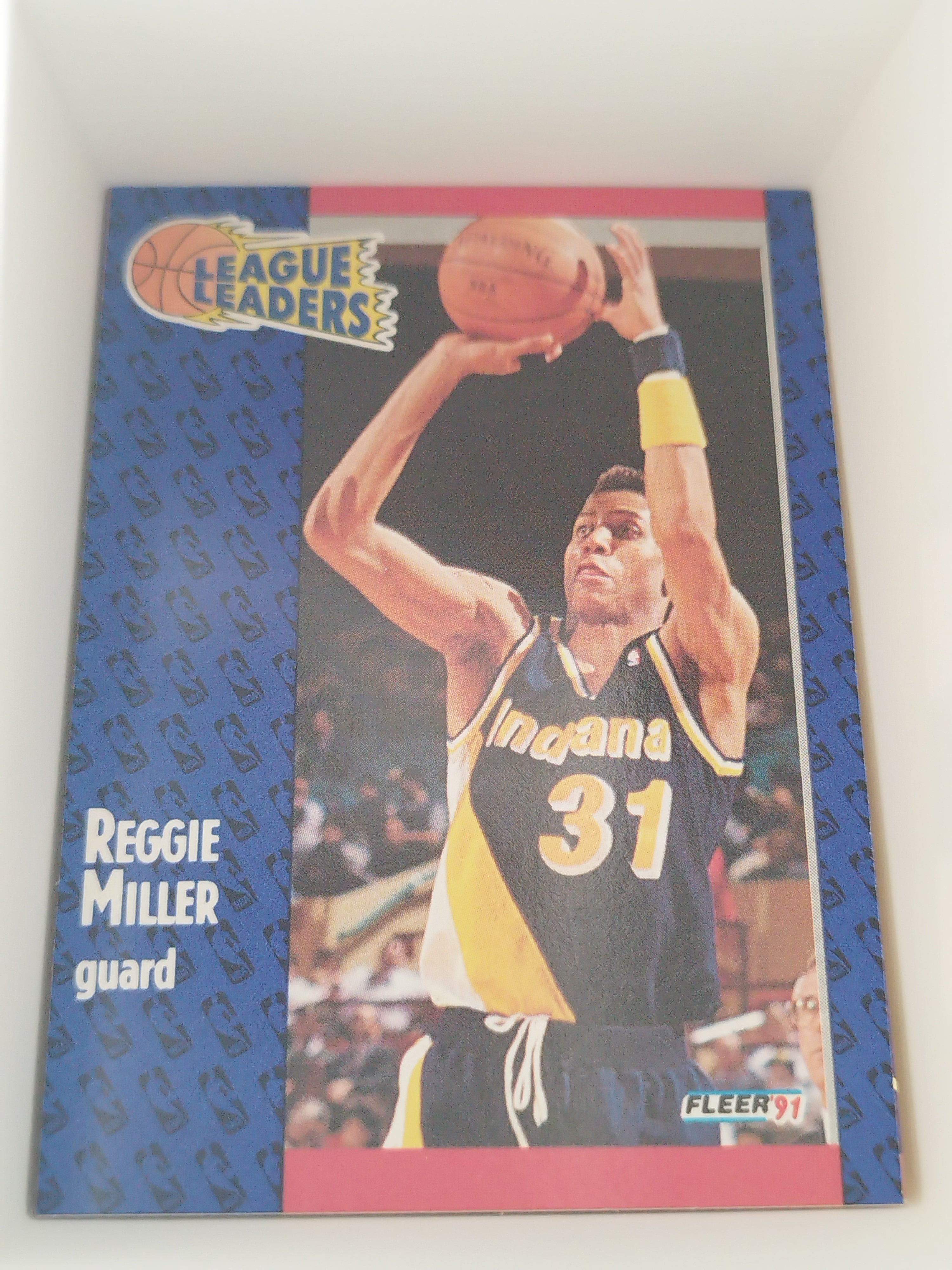 Reggie Miller 1991-92 Fleer League Leaders Base #226