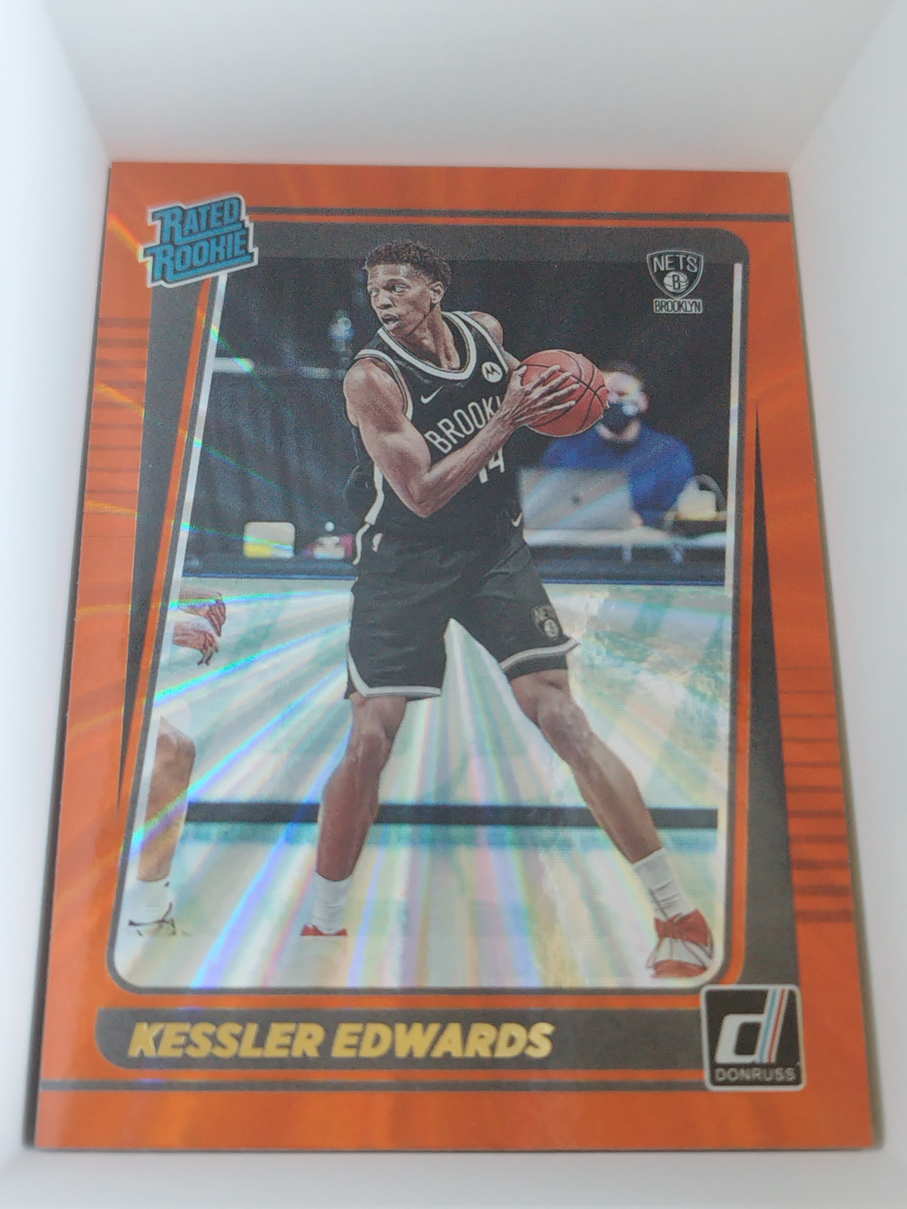 2021-22 Panini Donruss - Holo Orange Laser #204 - Rated Rookie - Kessler Edwards