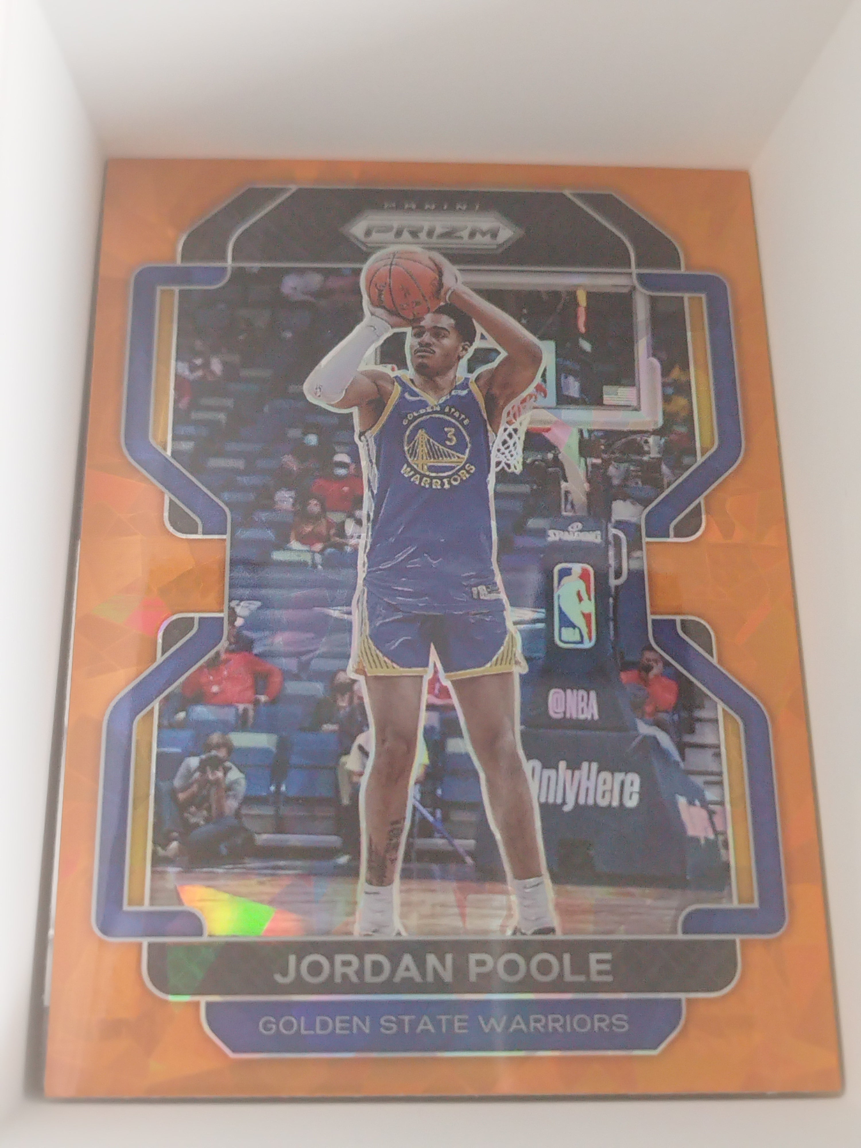 Jordan Poole 2021-22 Panini Prizm Orange Ice Prizm Base #222