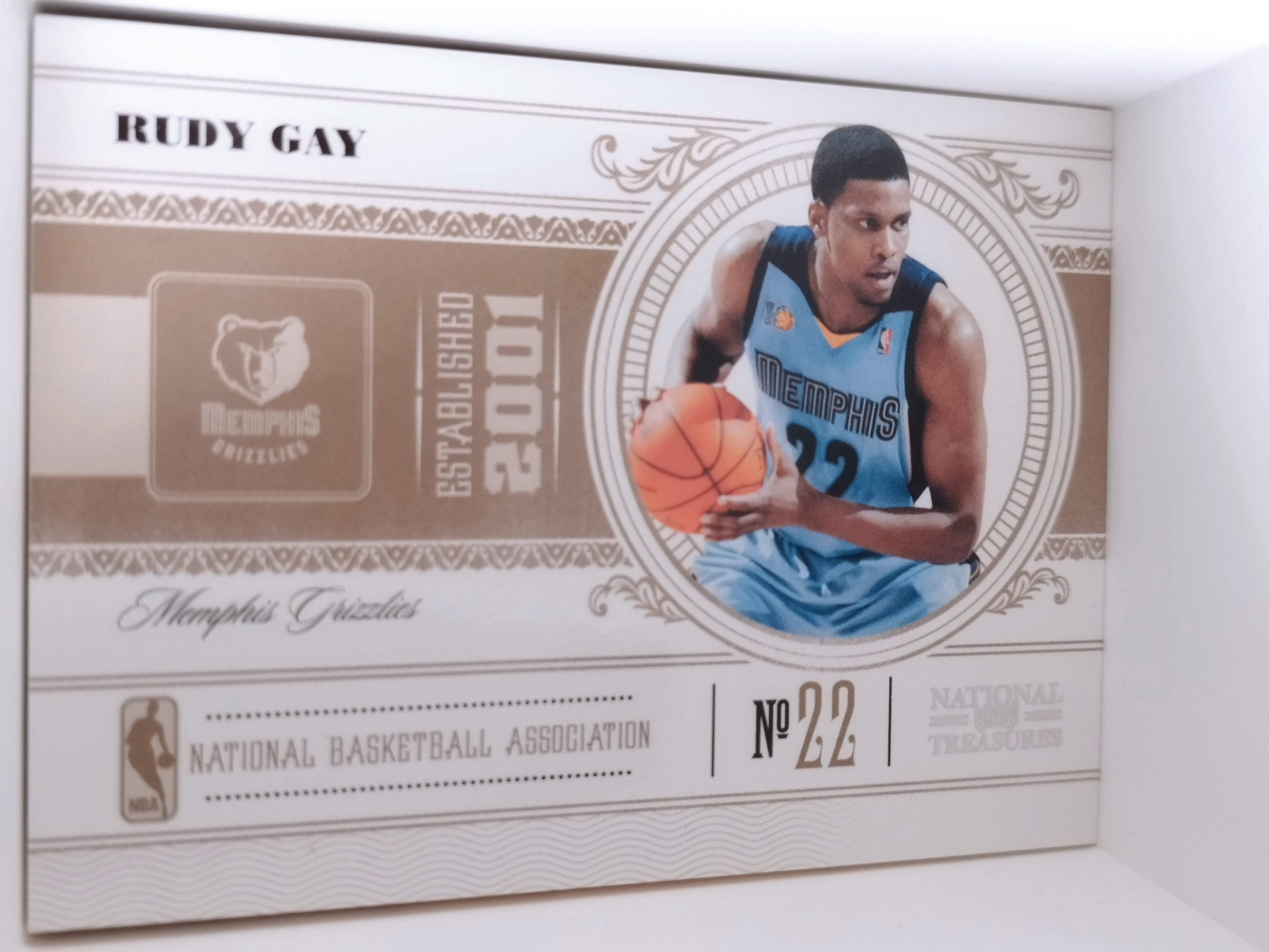 Rudy Gay 2010-11 Playoff National Treasures Base #48 /99