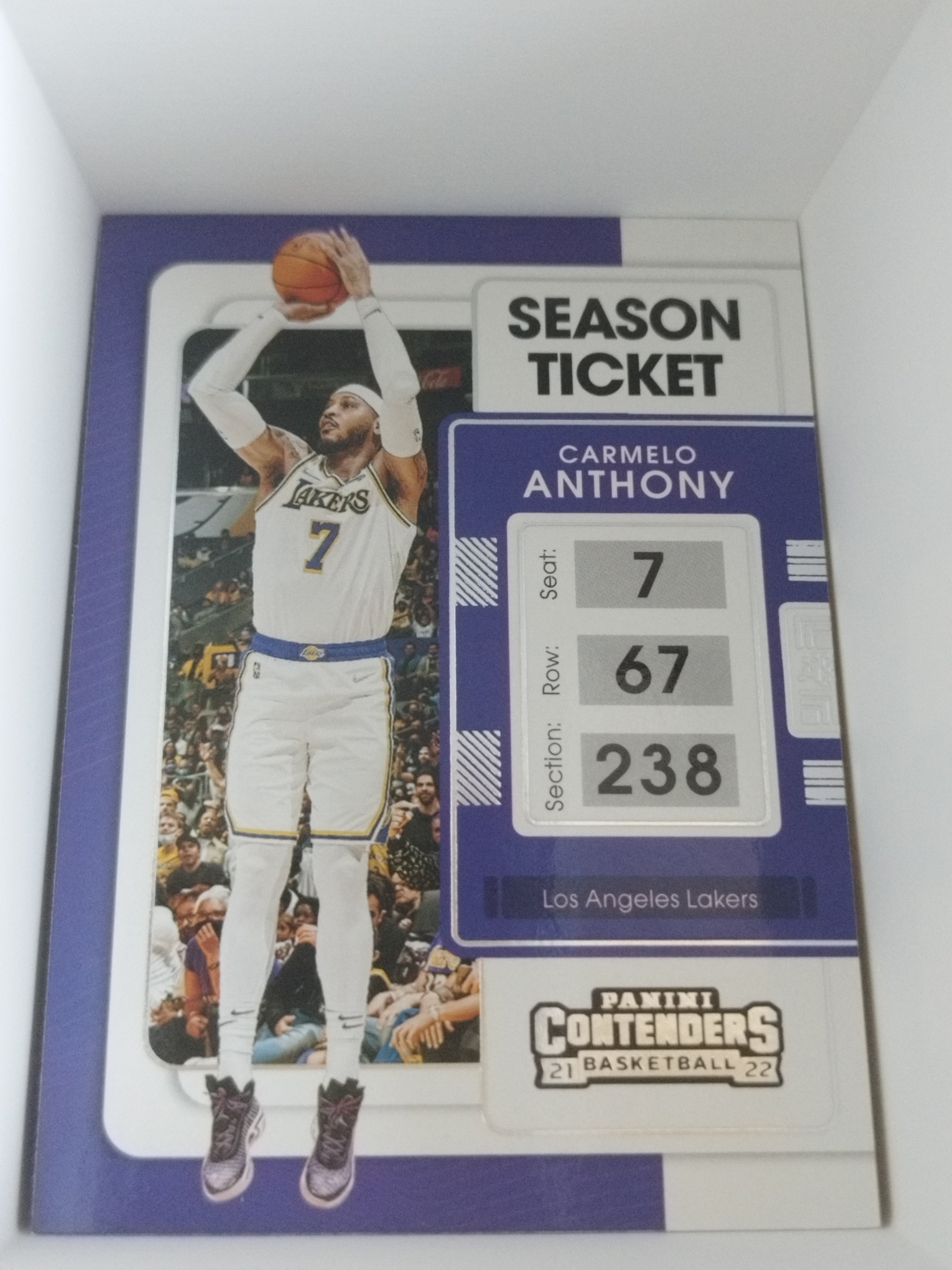 2021-22 Panini Contenders #82 - Carmelo Anthony