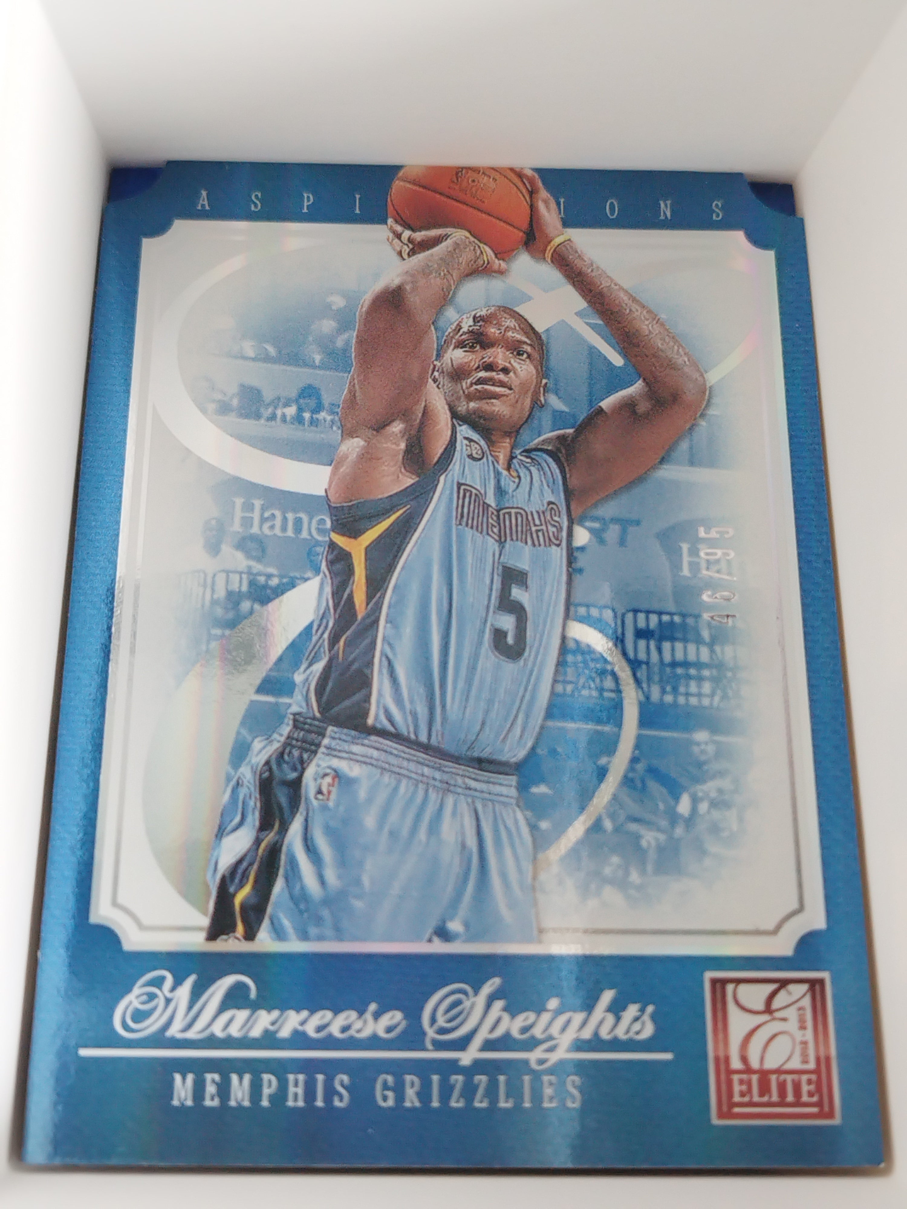 Marreese Speights 2012-13 Elite Aspirations Blue Die-Cut Base #134 /95