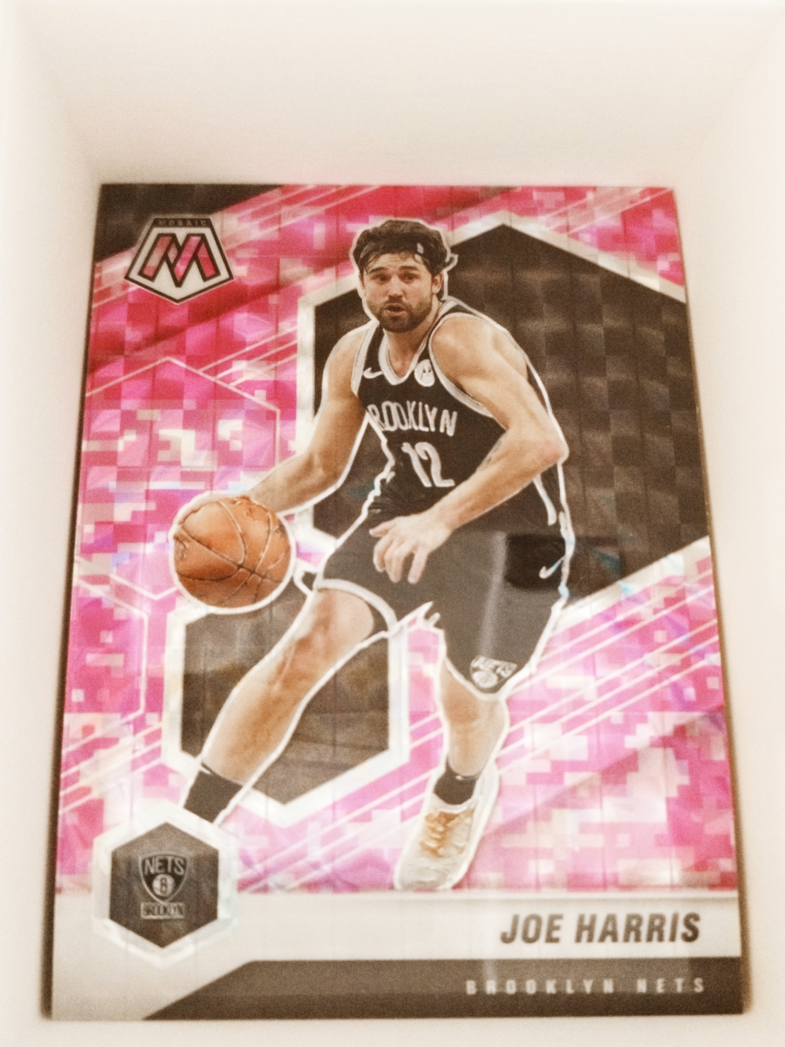 2020-21 Panini Mosaic - Pink Camo Mosaic Prizm #183 - Joe Harris