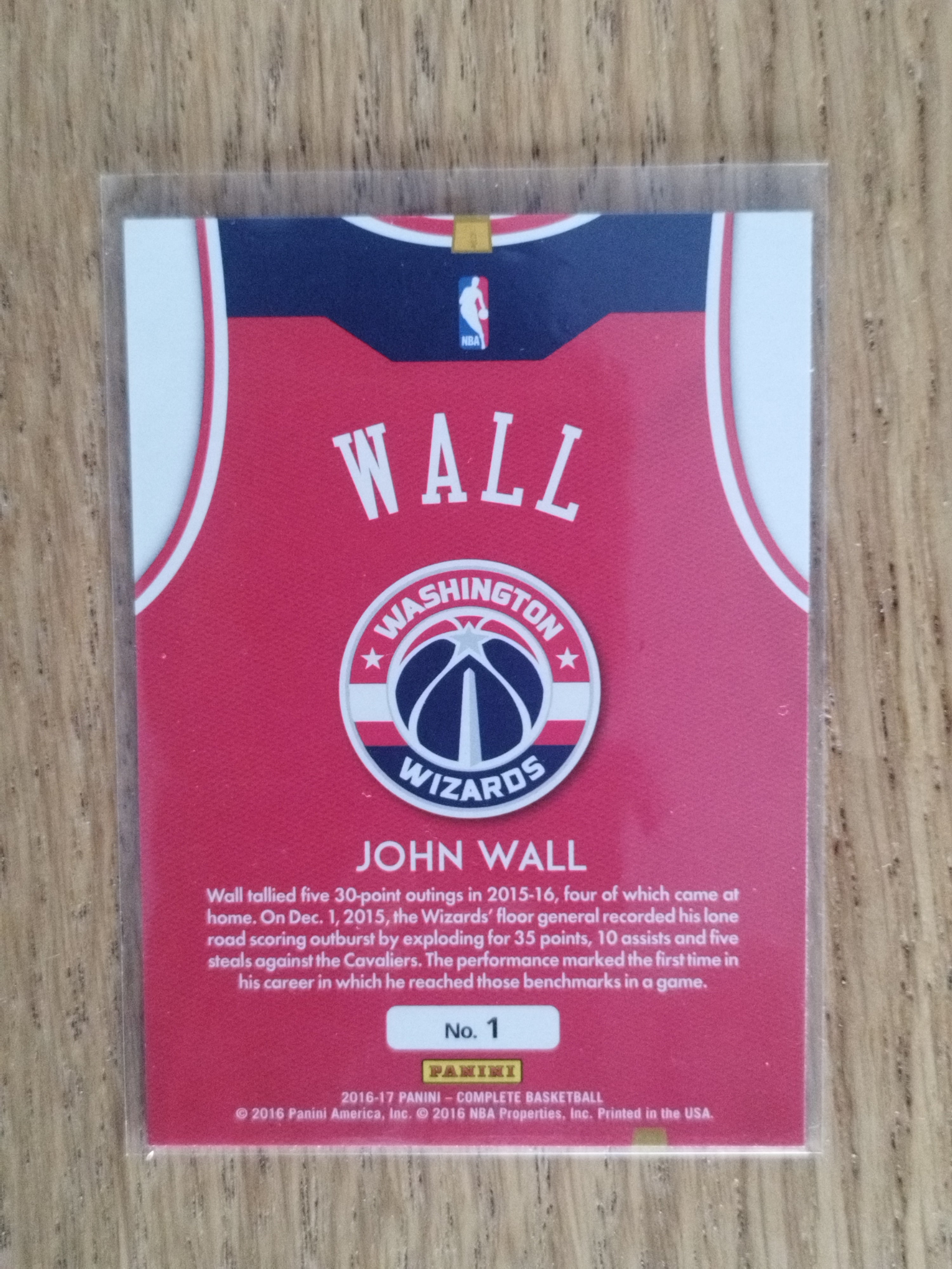 John Wall 2016-17 Panini Complete Away #1