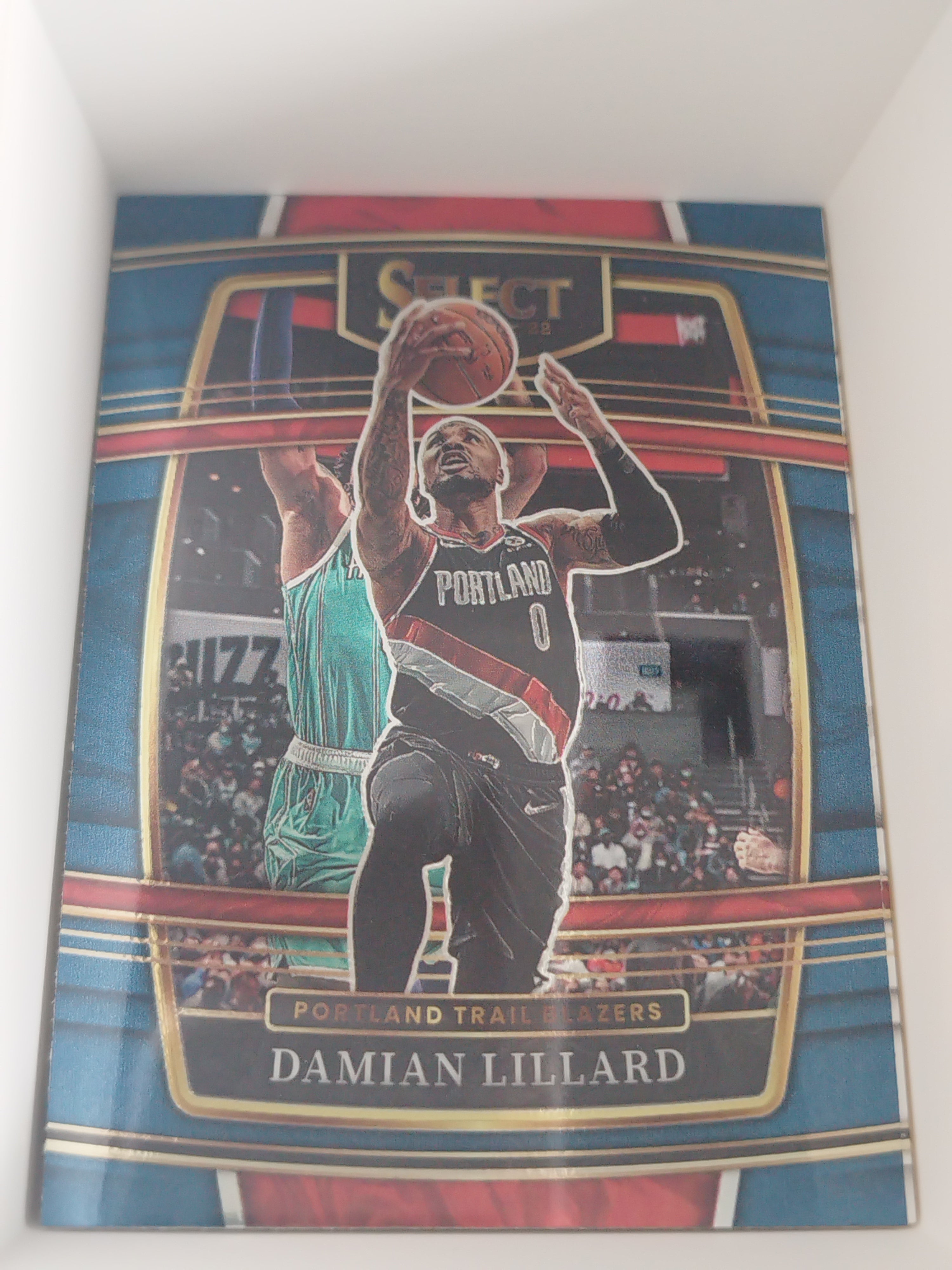 Damian Lillard 2021-22 Panini Select Concourse Blue Base #3